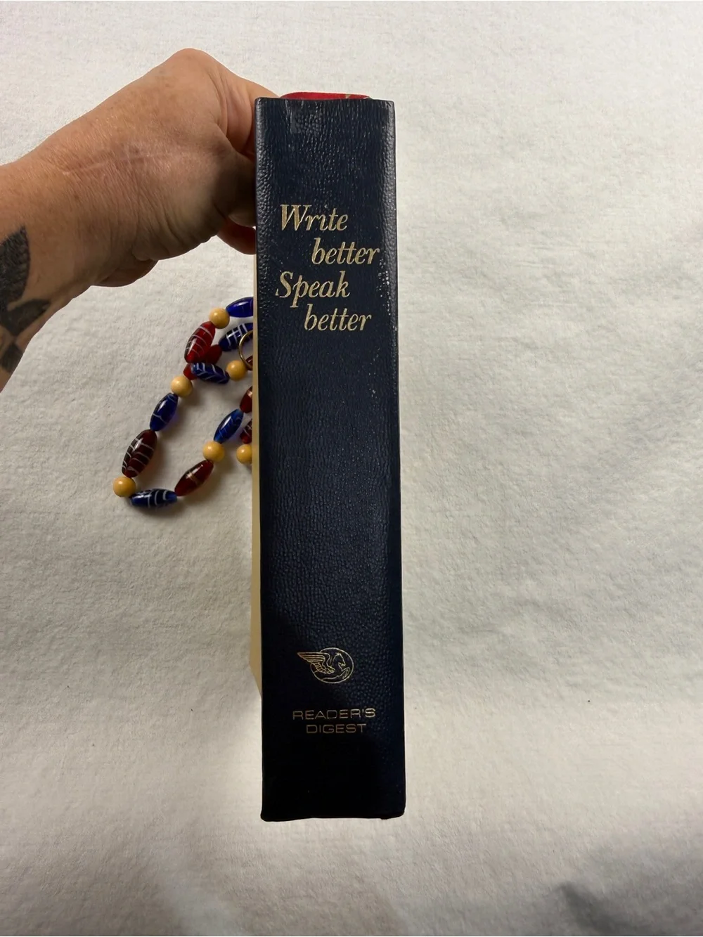 Upcycled Reader’s Digest Book Purse Beaded Handle Literary Novelty Handbag
